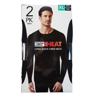 32 Degrees Heat Long Sleeve Crew Neck Thermal Base Layer Men XL 2 Pack